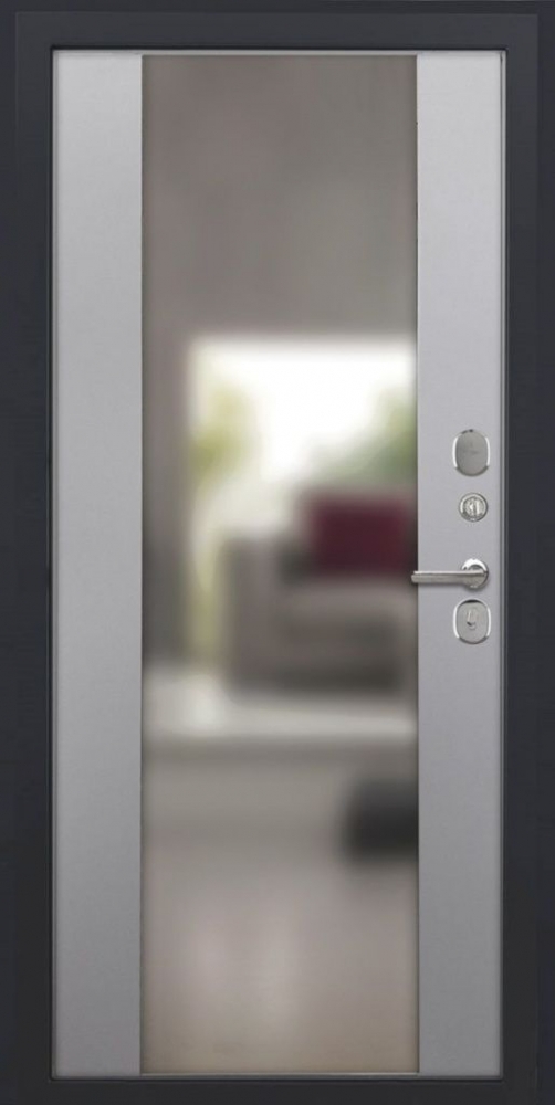 Товар Дверь ДвериПРО Л-3б Алиса (16мм, ПВХ Софт грей, зеркало) DPRO227535