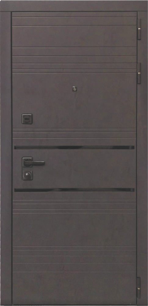 Дверь ДвериПРО Л-43 ФЛ-701 (10мм, Дуб шоколад) DPRO227718