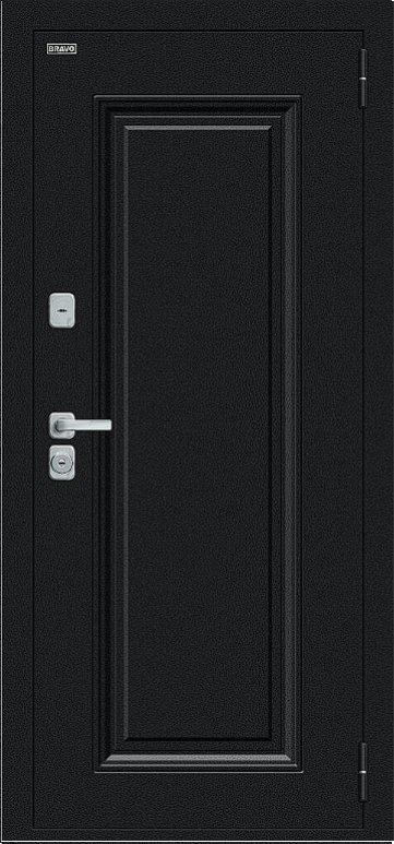 Товар Дверь Браво Thermo Флэш МФ/BChrome Букле черное/Wenge Melinga DIS007444