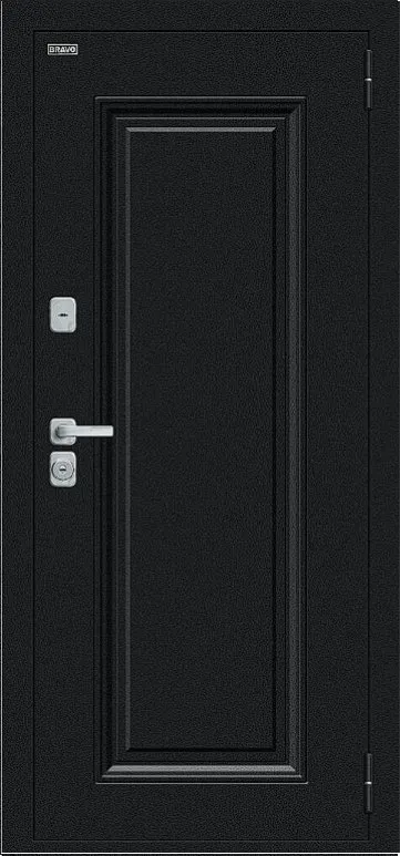 Товар Дверь Браво Thermo Флэш МФ/BChrome Букле черное/Wenge Melinga DIS007444